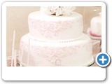 wedding cake pink